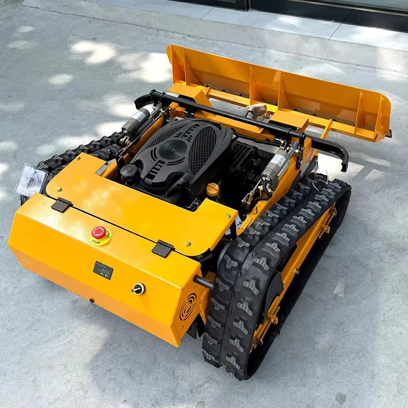 Customized Remote-controlled Lawn Mower Track Type Push Shovel Can Shovel Snow Multifunctional Lawn Mower Robot