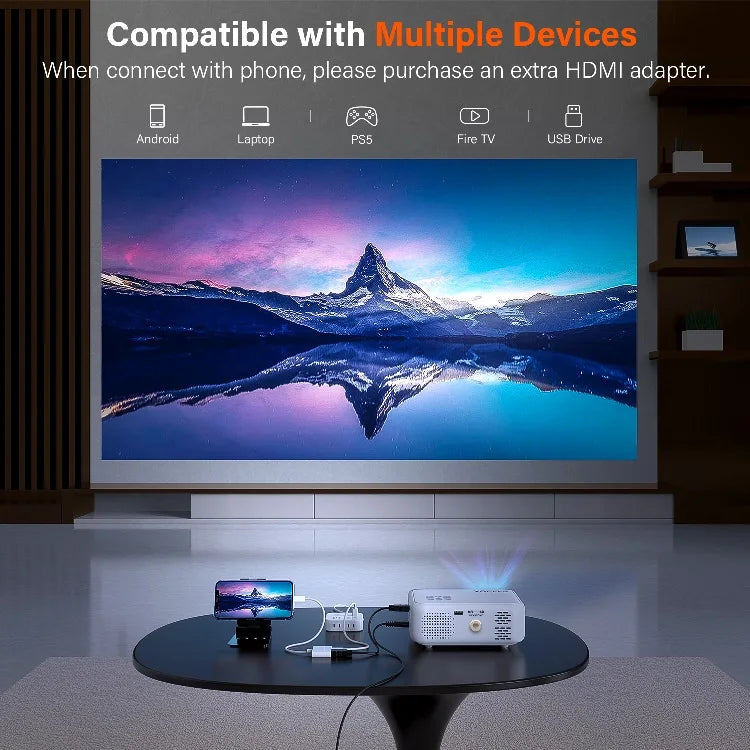 New Trending WiFi Screen Outdoor/Home Theater Smart Mirroring Proyector Led Lcd Video Projecteur Mini Portable Pocket Projector