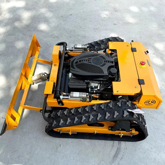 Customized Remote-controlled Lawn Mower Track Type Push Shovel Can Shovel Snow Multifunctional Lawn Mower Robot
