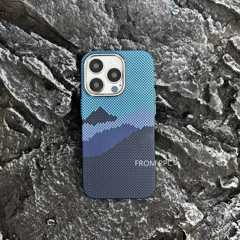 Carbon Fiber Magnetic Phone Case 16 Cover for iPhone 16 15 14 Pro Max Wireless Charge for MagSafe Shell Camera Ring Armor Funda