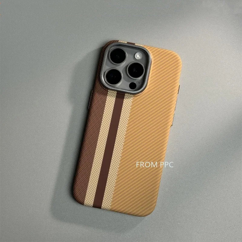 Carbon Fiber Magnetic Phone Case 16 Cover for iPhone 16 15 14 Pro Max Wireless Charge for MagSafe Shell Camera Ring Armor Funda