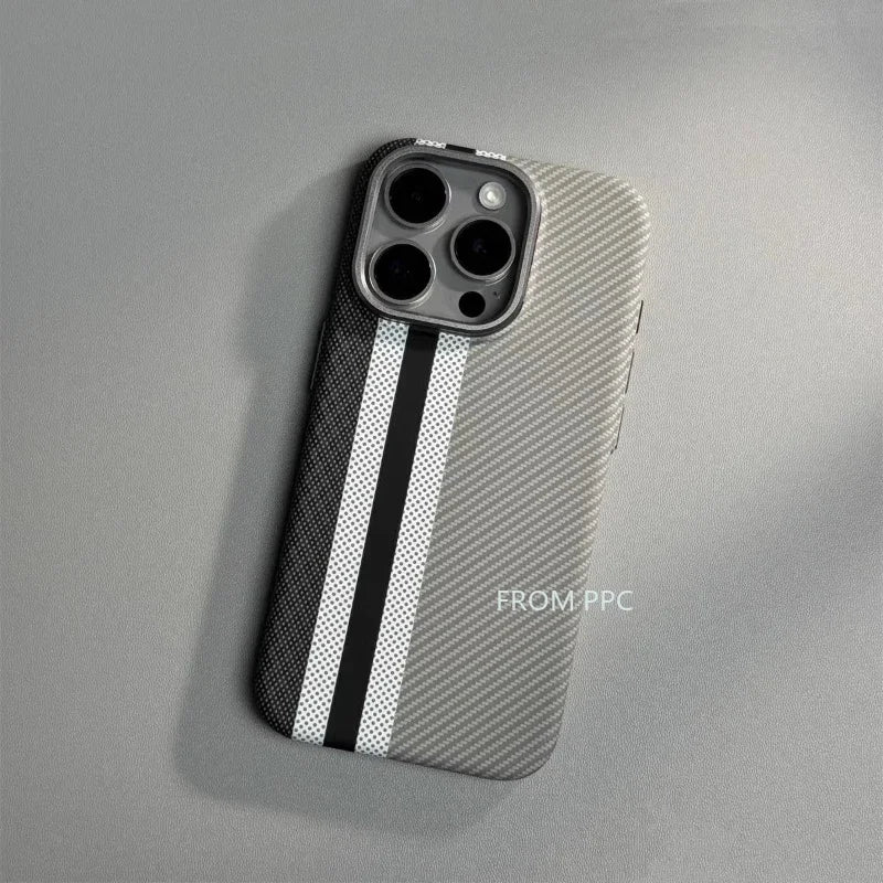 Carbon Fiber Magnetic Phone Case 16 Cover for iPhone 16 15 14 Pro Max Wireless Charge for MagSafe Shell Camera Ring Armor Funda