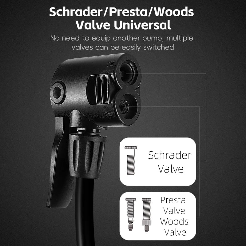 WEST BIKING Bicycle Floor Pump With Electronic Gauge 150PSI High Pressure Bike Air Pump Schrader Presta Road MTB Tire Inflator