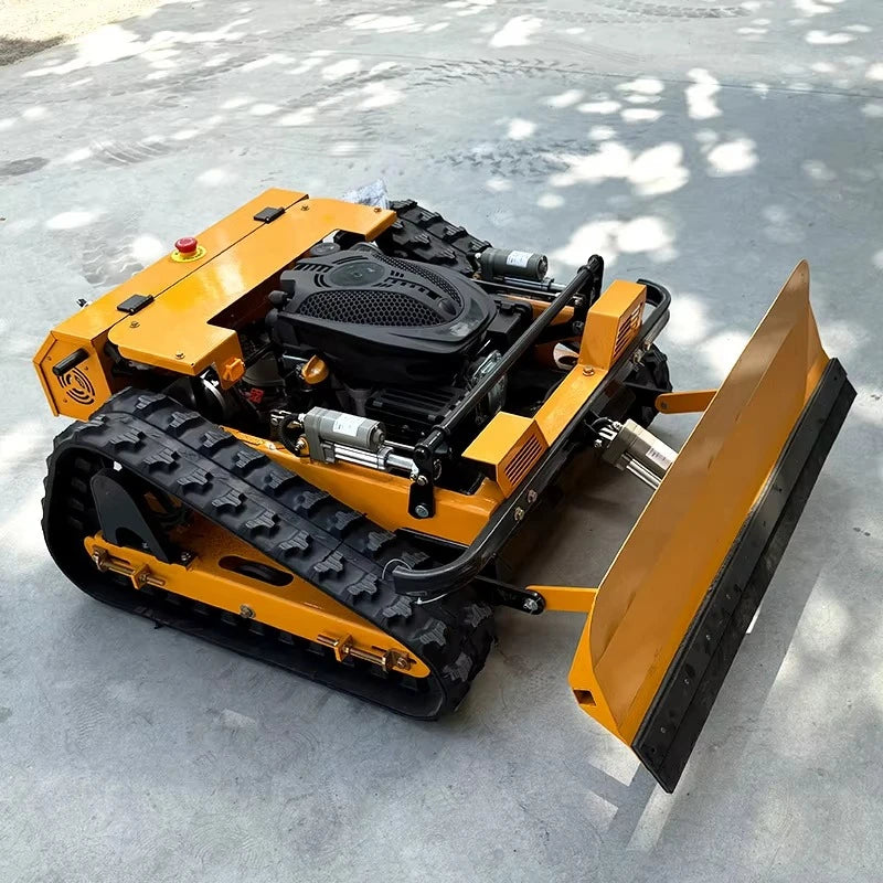 Customized Remote-controlled Lawn Mower Track Type Push Shovel Can Shovel Snow Multifunctional Lawn Mower Robot