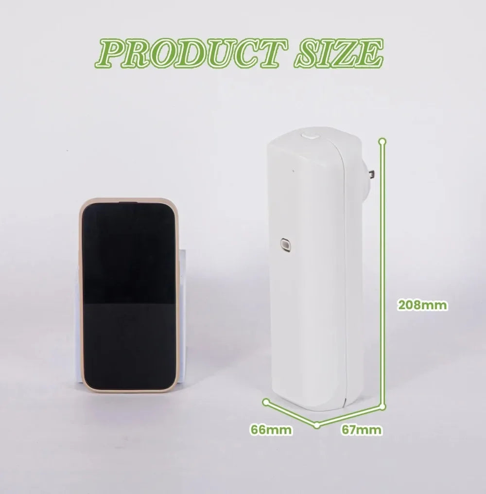 Small Aromatic Oil Diffuser Bluetooth Fragrance Diffuser Socket Style Aroma Oil Diffuser For Home Toilet Air Freshener Device