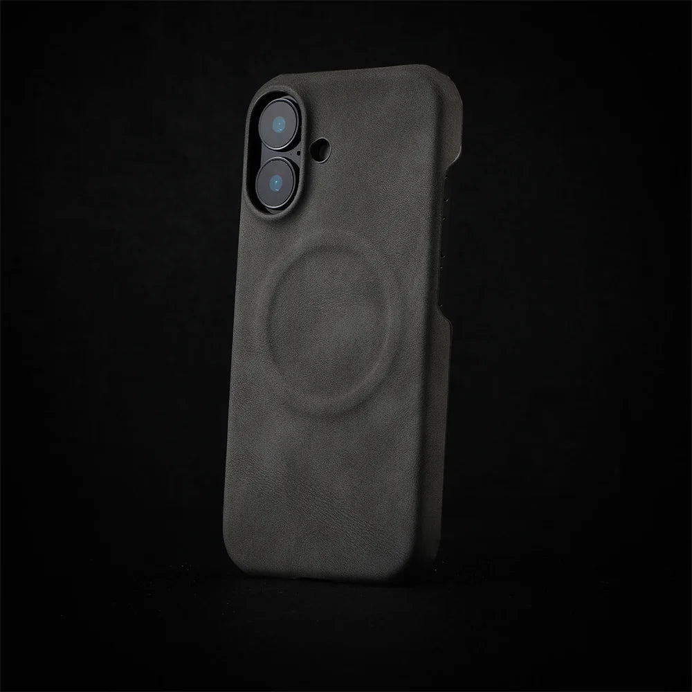 Luxury Skin Feel Sheepskin for Magsafe Phone Case for iPhone 16 Pro Max 15 14 13 12 Pro Max Plus Wireless Charging Leather Case