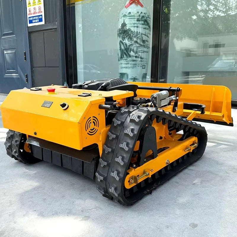 Customized Remote-controlled Lawn Mower Track Type Push Shovel Can Shovel Snow Multifunctional Lawn Mower Robot