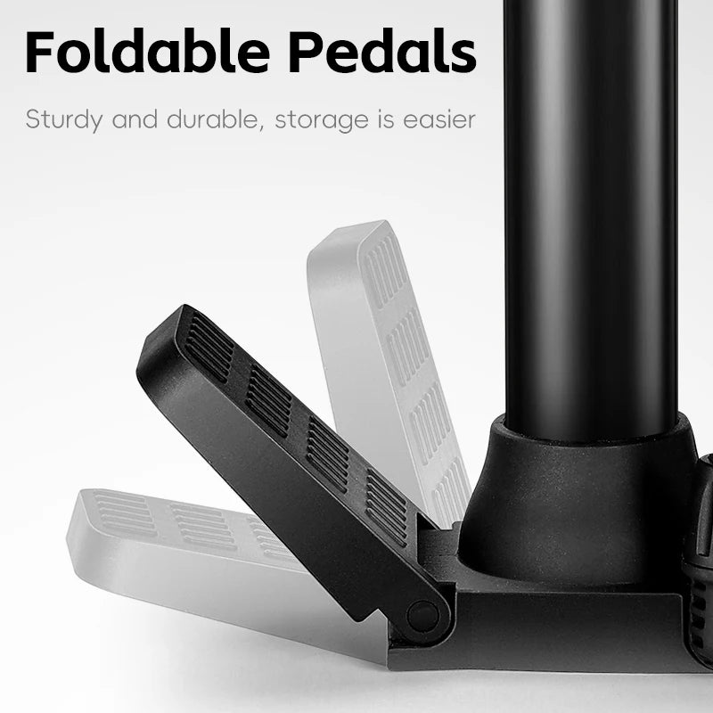 WEST BIKING Bicycle Floor Pump With Electronic Gauge 150PSI High Pressure Bike Air Pump Schrader Presta Road MTB Tire Inflator